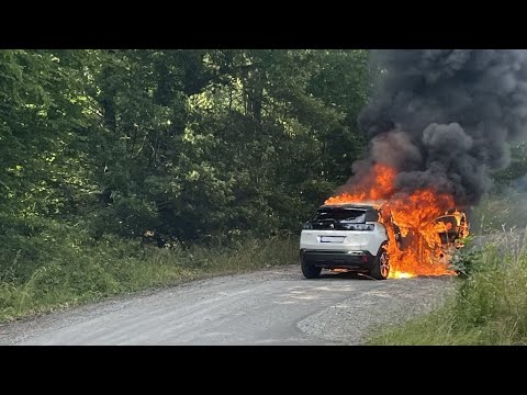 Hybrid-Auto: Stundenlanger Einsatz nach PKW Brand 26.06.2023