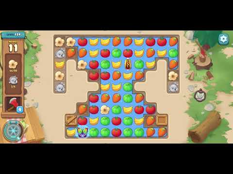 We Bare Bears Match3 Repairs Level 124 - No Boosters