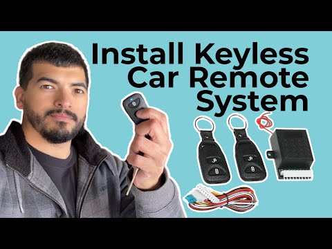 How To Install an Aftermarket Keyless Door Lock Entry Remote System - Universal For Most Cars
