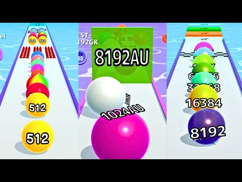 Max Levels  -  Ball Run 2048 vs Ball Run 2048 INFINITY MODE vs Ball Run Infinity | Epic Gameplay