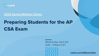 Preparing Students for the AP CSA Exam thumbnail