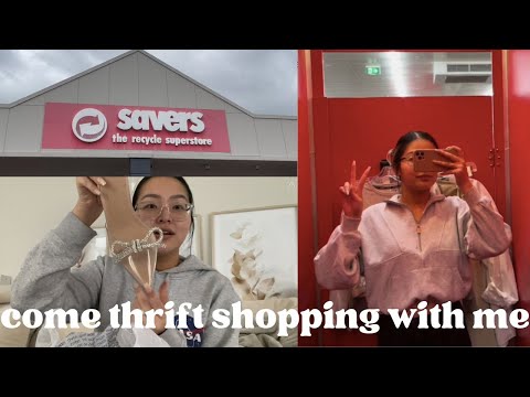 THRIFT SHOP WITH ME // first time thrift shopping, haul