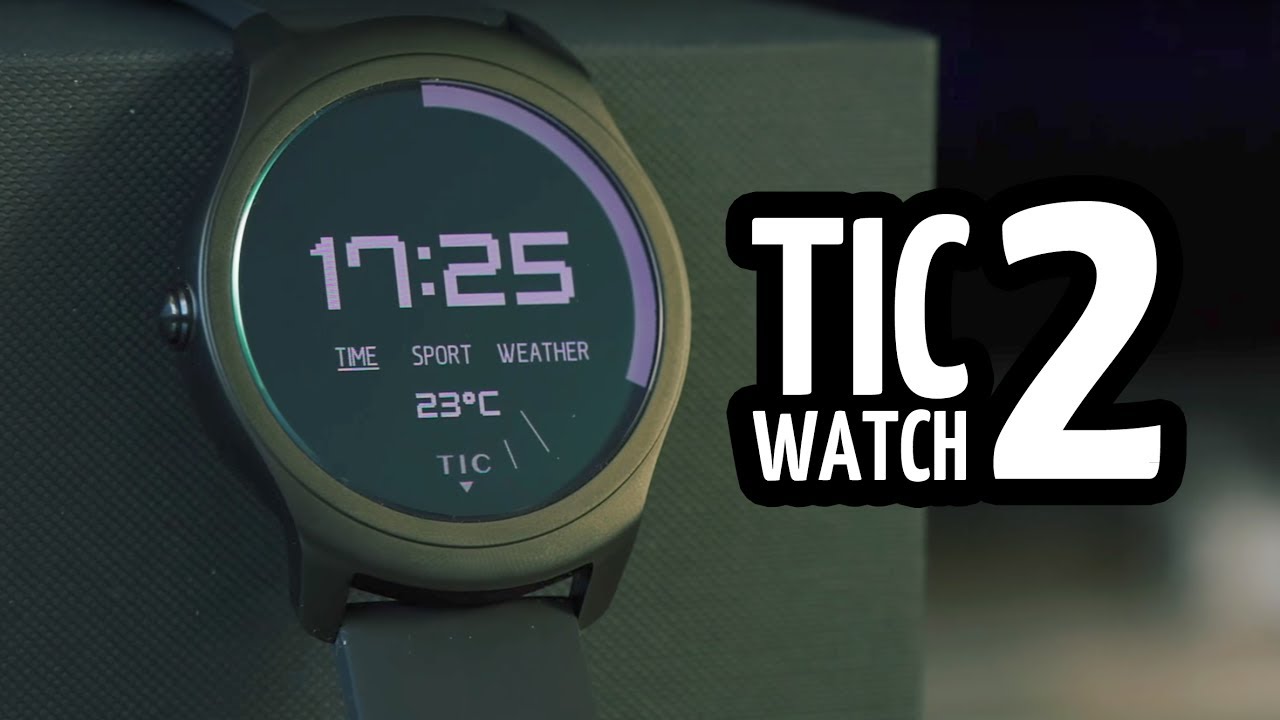 Смарт-часы Ticwatch 2 Charcoal video preview