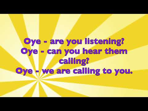 Words for OYE with singer