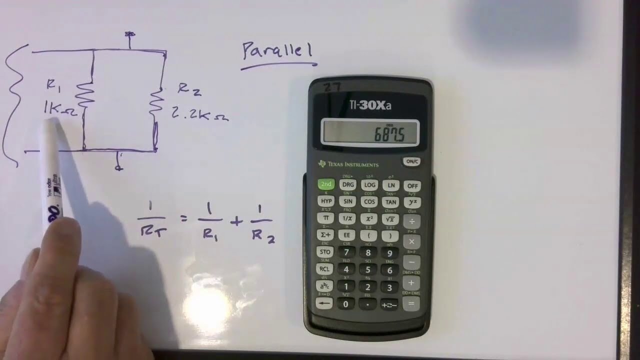 Using the TI 30x to calculate parallel resistance