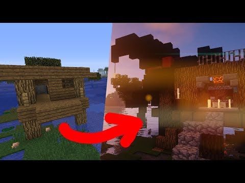Grosey - Awesome Minecraft Witch Hut Transformation - Timelapse