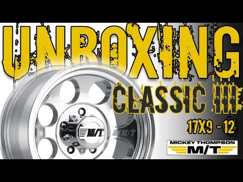 M/T Performance Classic III 17x9 -12 Wheel Rim Unboxing