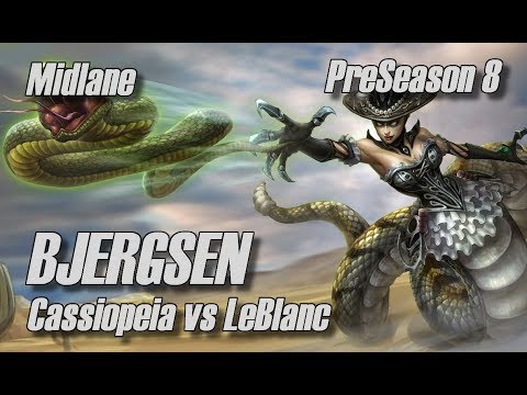 Bjergsen - Cassiopeia vs LeBlanc Midlane - PreSeason 8