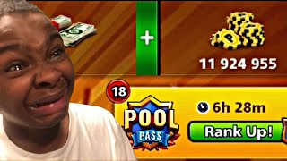 8 Ball Pool - How To Win Every Game Form 10K Coins To 11M Coins In 10 minutes No Hack