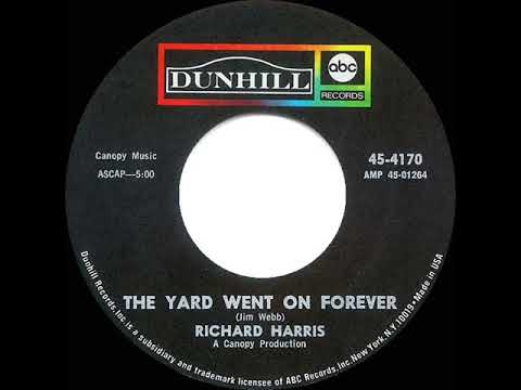 1968 HITS ARCHIVE: The Yard Went On Forever - Richard Harris (mono 45)