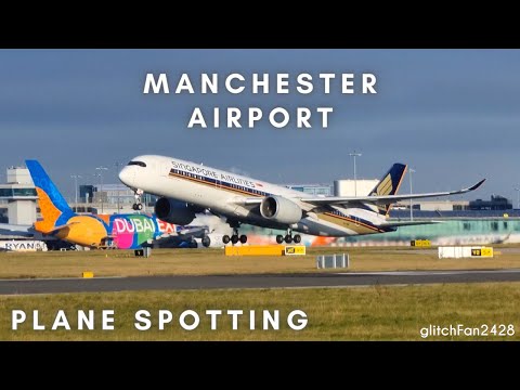 Plane Spotting at Manchester Airport South Side - 18/12/2021