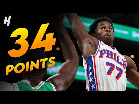 VJ Edgecombe with UNREAL ROOKE DEBUT 🔥 34 Points vs Celtics