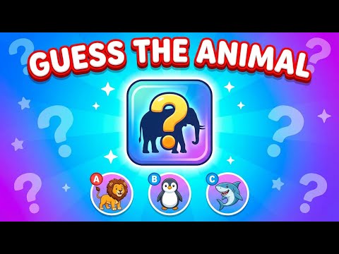 Guess the Animal Quiz! 🦁 50 Fun Questions Game for Kids & Toddlers