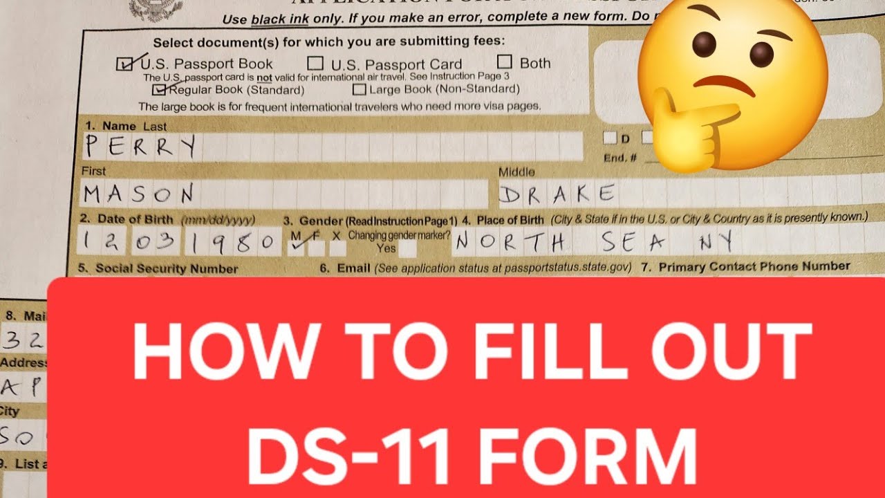  HOW TO FILL FORM DS-11 ● PASSPORT APPLICATION FORM | #viral #viralvideo #nature 