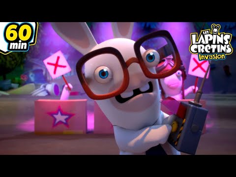 Les Lapins Crétins Invasion 🐰| Les Lapins Stars - Compilation 1H | Nouveaux épisodes HD