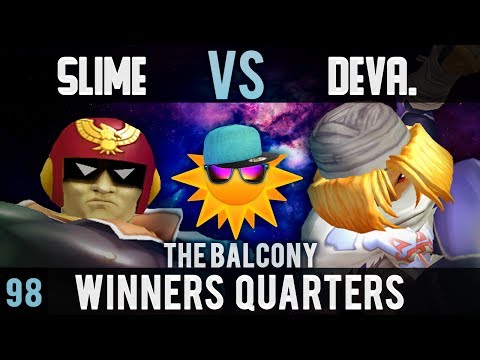 Melee @ the Balcony 98 - Winners Quarters ft. Slime (Falcon) VS Devastation (Sheik)