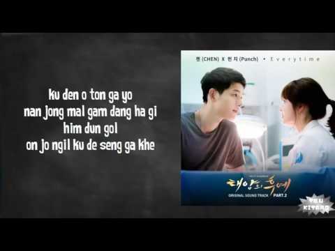 Chen (EXO) ft. Punch - Everytime Lyrics (karaoke with easy lyrics)