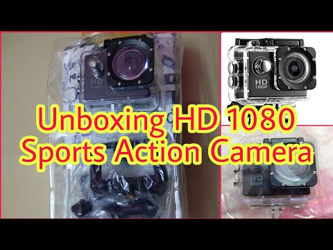 Unboxing HD 1080 Sports Action Camera - Captcha 1080P 12 MP Sports Waterproof