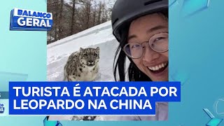 Tourist attacked by snow leopard after ignoring safety warnings in China.
