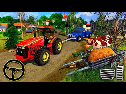 Tractor Pull And Farming Duty Transport 2020 - Heavy Duty Tractor Pull || Top Android Gameplay