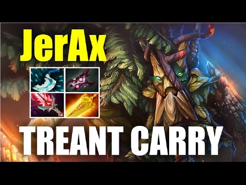 Amazing Treant Protector Carry Build Mid Meta 7.02 by JerAx - Epic Gameplay | Dota 2