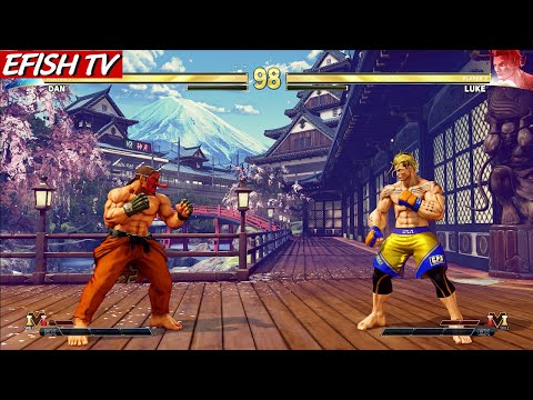 Mr Karate Dan vs Luke (Hardest AI) - Street Fighter V