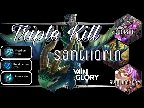 Vainglory Highlights - Triple Kill Skaarf CP . Santhorin feat ZeDoPao and RymuraXFPM