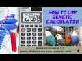 How to use Genetic Calculator