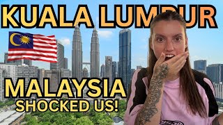 Travel vlog - FIRST TIME IN MALAYSIA 🇲🇾 KUALA LUMPUR SHOCKED US!!
