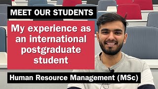 Meet Krutik, a recent student on our Human Resource Management (MSc) programme.