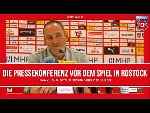 Die Pressekonferenz vor dem Auswärtsspiel beim F.C. Hansa Rostock