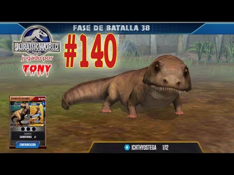 Jurassic World "Cap. 140 - Colmillos afilados, Fase de batalla 38... y el Ichthyostega" por Tony