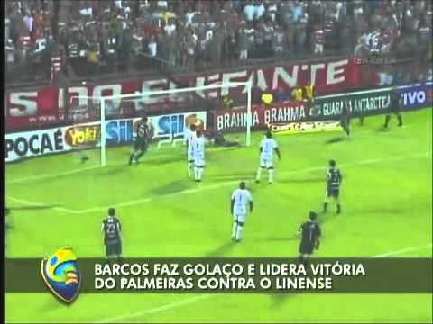 Vídeo  Com golaço de Barcos, Palmeiras vence Linense   Gazeta Esportiva.Net.mp4