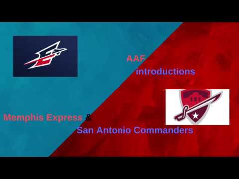 AAF Introductions: Memphis Express and San Antonio Commanders