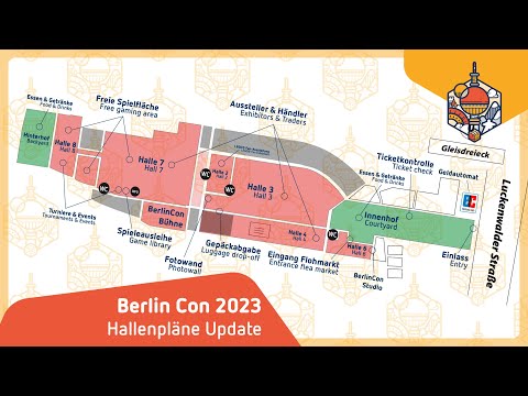 Berlin Con 2023 – Hallenpläne  – Bühnenprogramm – Update