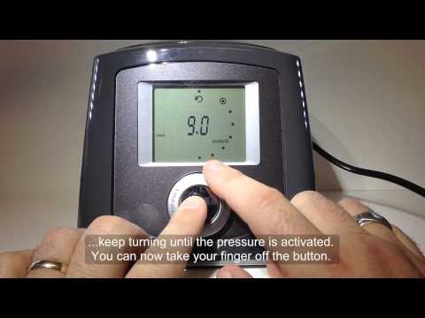 How to change the pressure on F&P ICON PLUS