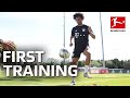 Leroy Sane's First Traning at FC Bayern München