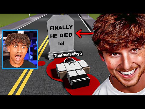 Trolling FOLTYN with a HATER ACCOUNT in Roblox..