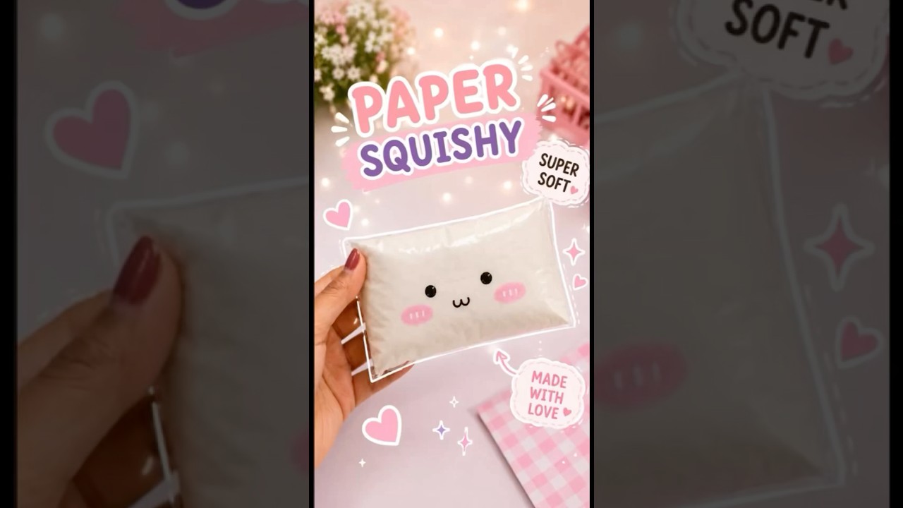 🎀✨DIY Paper Squishy (Tissue)💗✨| Cute & Satisfying Squishy|It’s me Hana#tissuecraft#squishy #shorts