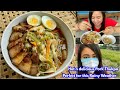 A bowl of Pork Thukpa with Crispy Pork Slices | Vaccine ললোগৈ jenetene | Vlog