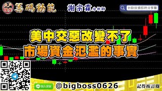 【大戶羅盤籌碼動能】 #謝宗霖0724，美中交惡改變不了 市場資金氾濫的事實 (圖)