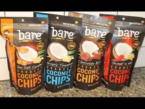 Bare Coconut Chips Sea Salt Caramel, Simply Toasted, Chocolate Bliss, Sweetn Heat Review