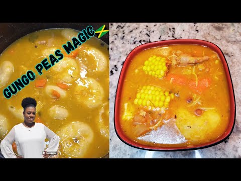 How To Make Gungo Peas Soup | Jamaican Gungo Peas Soup | Gungo Peas Soup Recipe | Pigeon Peas Soup