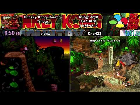 SNES Super Stars 2018 [183] - DKC Trilogy (Any%) by stew_, Dna423