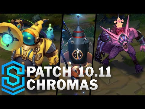 Patch 10.11 Chromas - Astronaut Bard, Poppy, Gnar, Nautlius, Teemo & Honour 5 Chromas