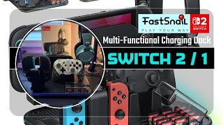 Nintendo Switch 2 Multi-Functional Charging Dock & Organizer by FastSnail