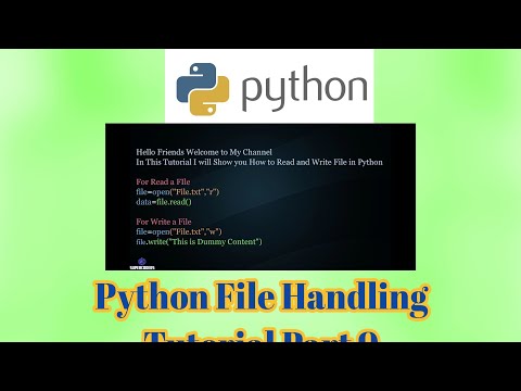Python File Handling Tutorial Part 9