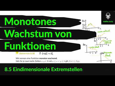 ▶ Monotones Wachstum von Funktionen (2/3)    [ by MATHE.study ]