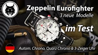 ZEPPELIN Eurofighter Automatic Chronograph 72185 Test  (72985 & 7268M3_set) - 4K - WATCHDAVID
