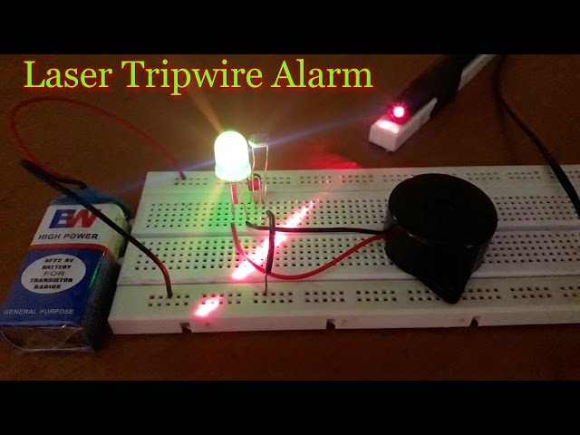 Building a Laser Security Alarm System at Home Using a Breadboard | Magica